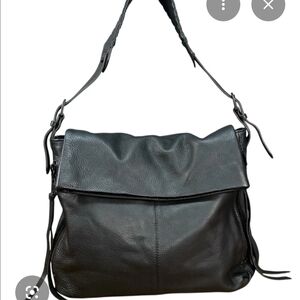 Aimee Kestenberg BALI HOBO Black Leather Shoulder Bag